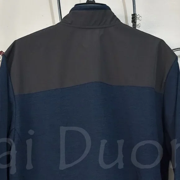 Orvis men bonded mesh full-zip Jacket BLUE - Picture 9 of 12